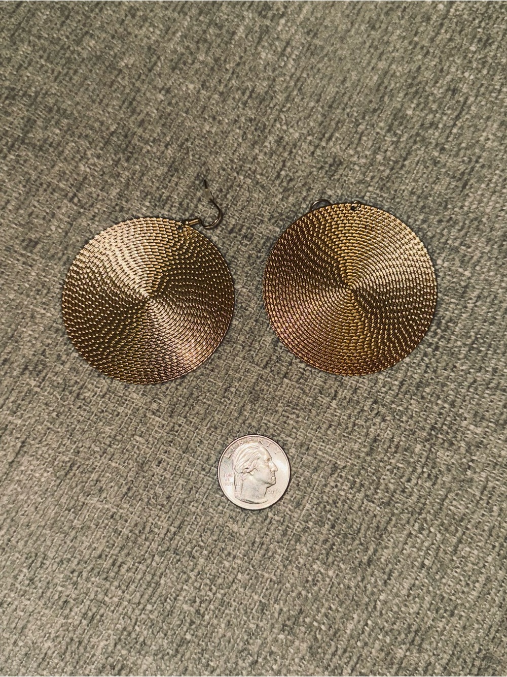 Gold Disc Earrings